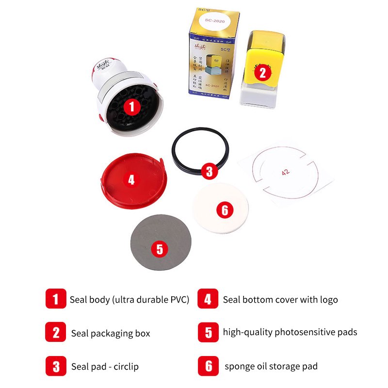 SC round ha flash stamp ha handle Flash Foam Stamps Flash Ink Stamps