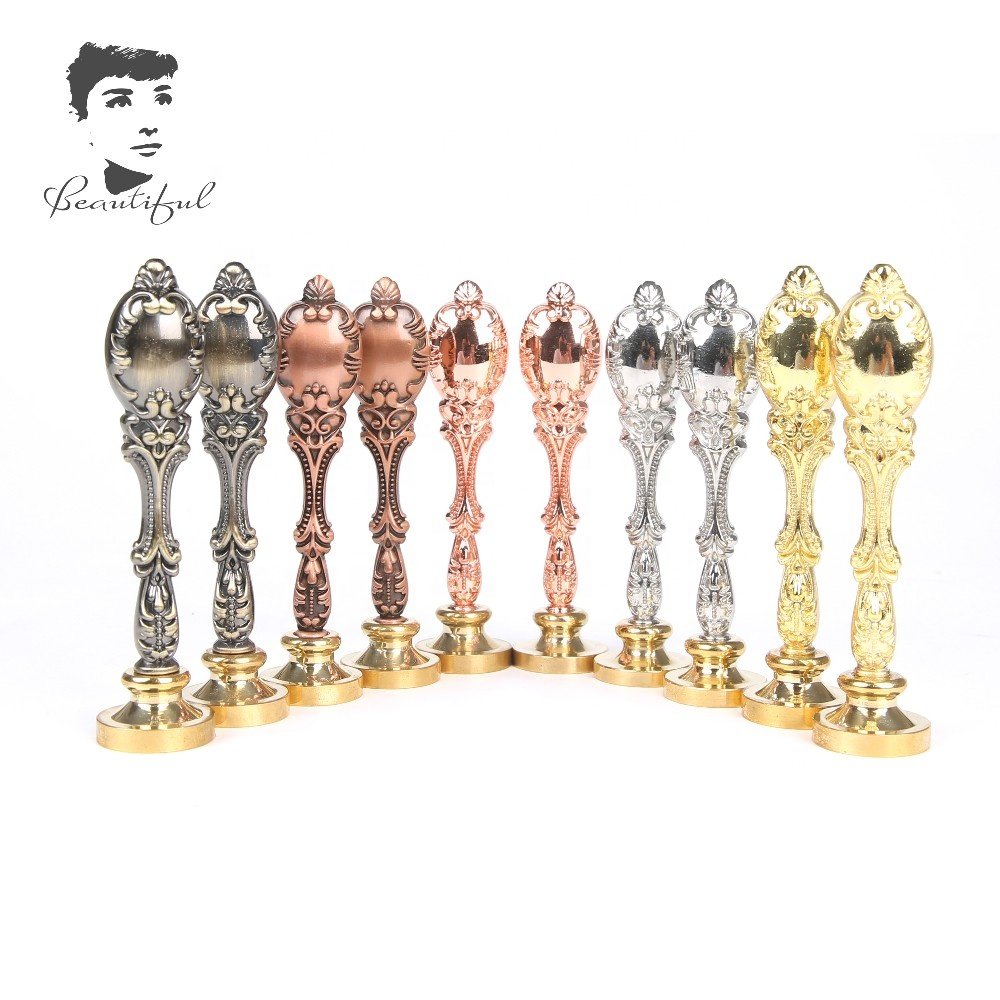 The hot selling office use metal and wooden handle wax seal stamp