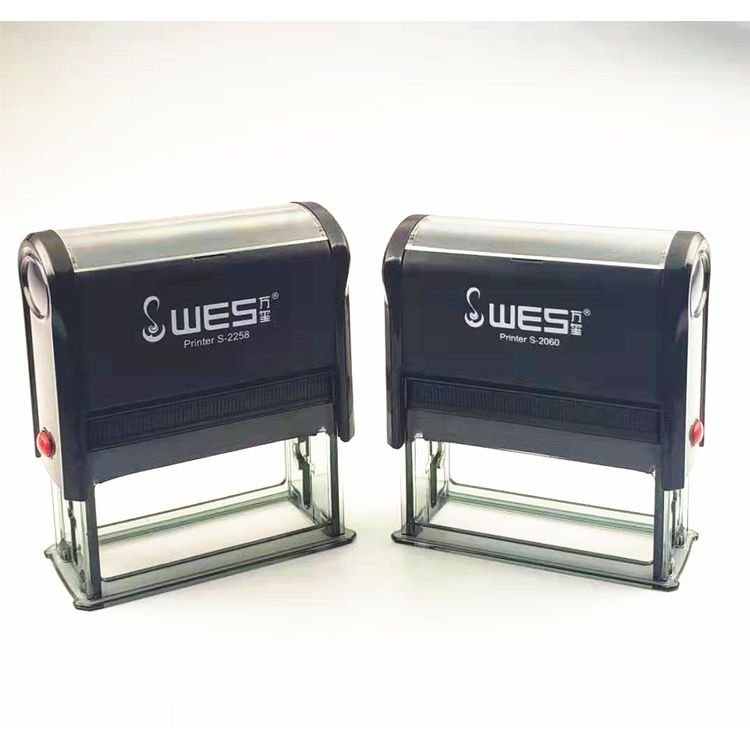 Rectangle sellos WES office stamp S-2258 good quality self-inking stamp