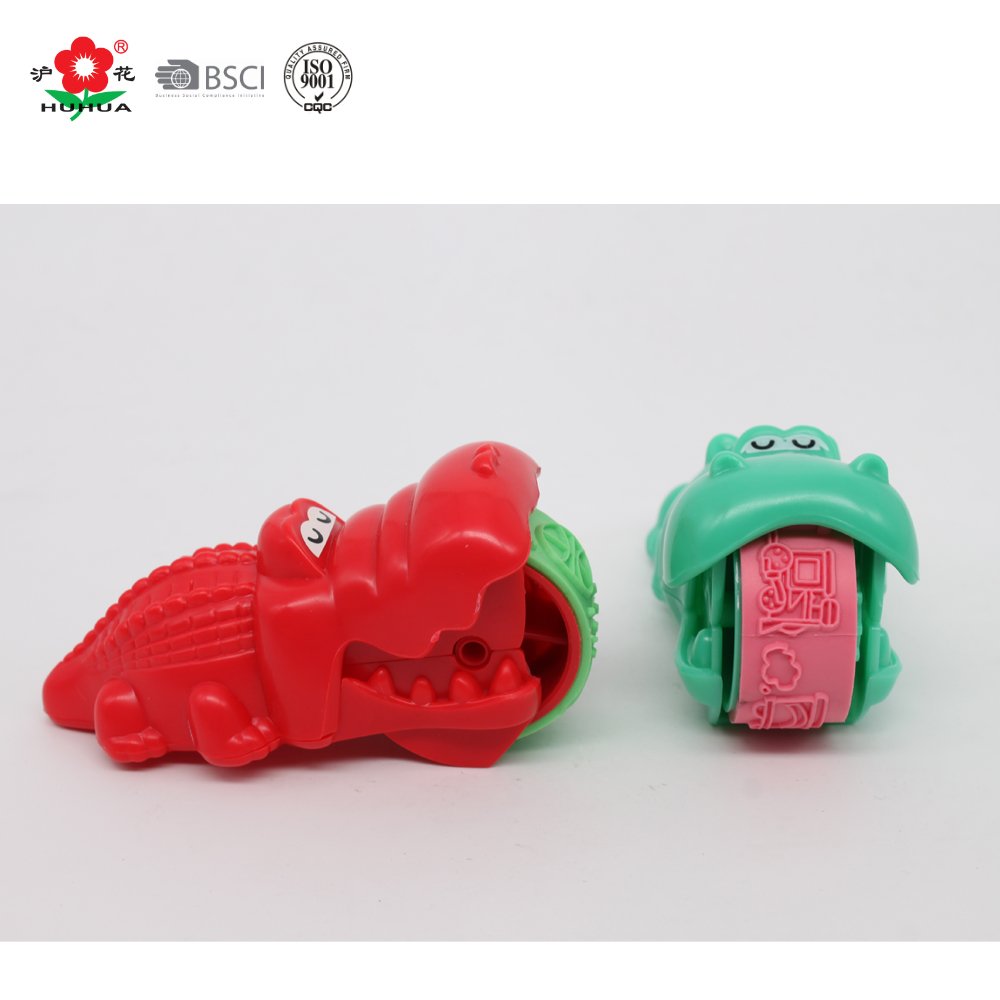 children toy animal crocodile rolling stamp
