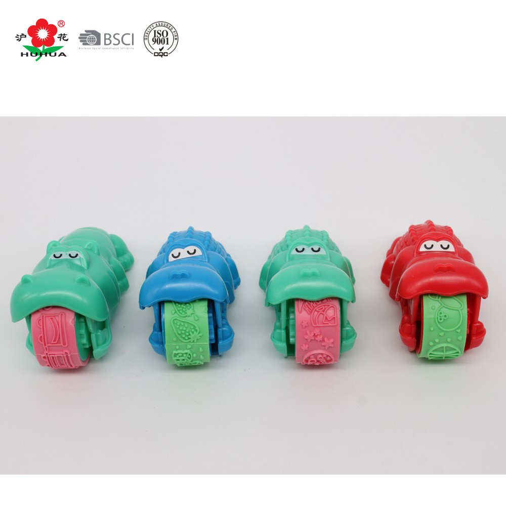 children toy animal crocodile rolling stamp