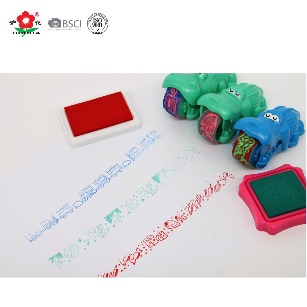 children toy animal crocodile rolling stamp