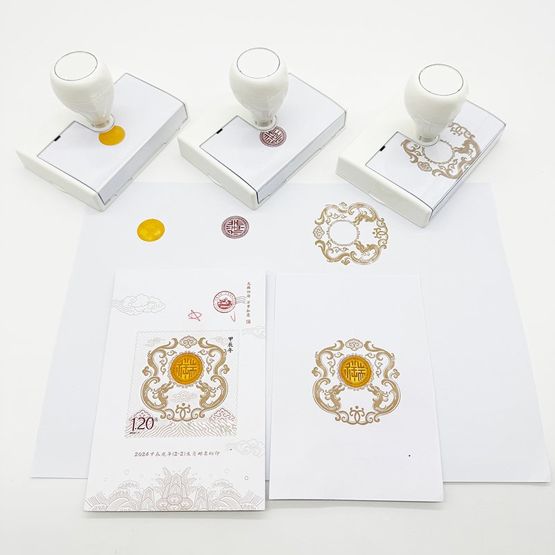 Custom multi-color superimpose flash stamp pre-inked flash stamp quick dry ink flash stamp