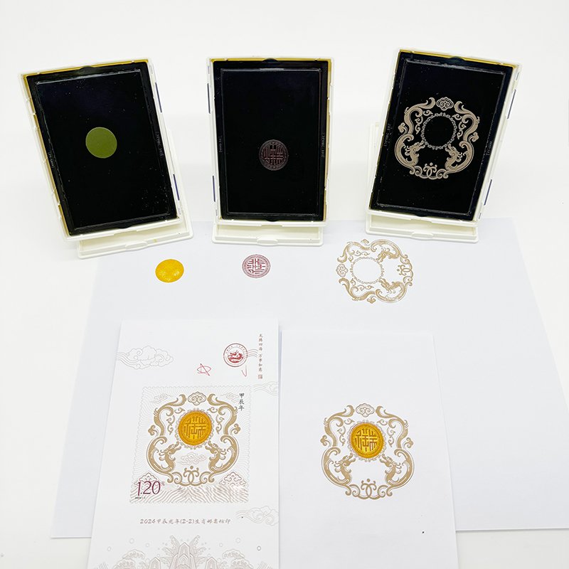 Custom multi-color superimpose flash stamp pre-inked flash stamp quick dry ink flash stamp