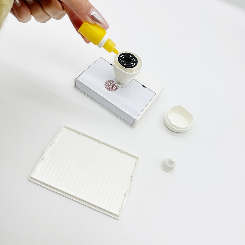 Custom multi-color superimpose flash stamp pre-inked flash stamp quick dry ink flash stamp