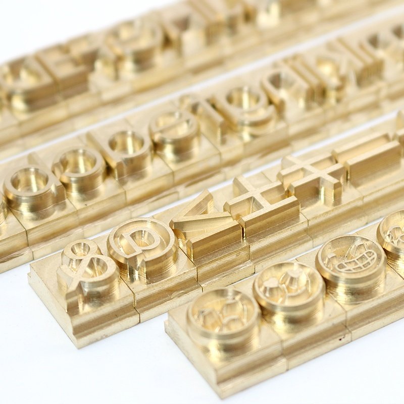 Die Casting Metal Stamping Mould T slot copper Holder Alphabet set Numbers Symbol Leather Logo Stamp Mold