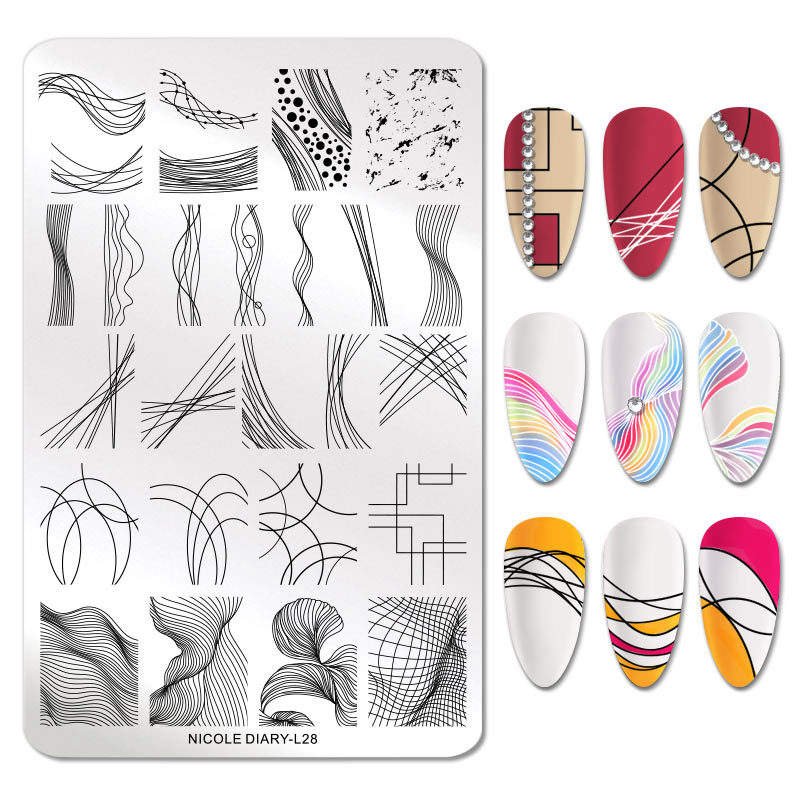 Professional Flower Custom Stainless Steel Stamp Plate Tool Image Kit Template Oem Polish Nail Art Stamping Plates