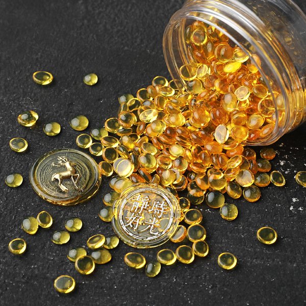 Mermaid Tears Series Wax Beads Transparent Translucent Sealed Solid Brass Stamp Wax Beads Manufacturer Wholesale