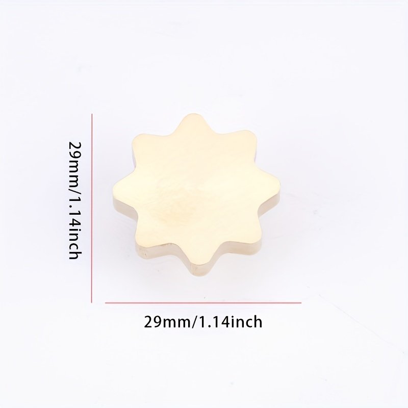 Blank paint head Metal Brass wax stamp No carved mark Irregular cutting