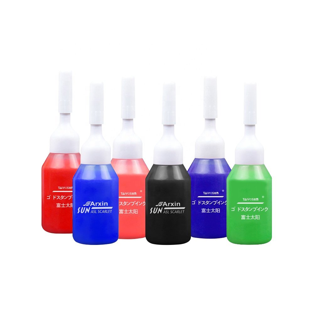 Taiyosun office finance work photosensitive flash stamp ink refill for custom flash stamp supplies 10ml 1000ml
