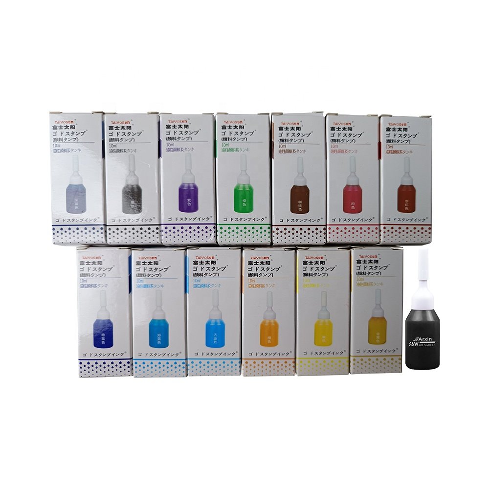 Taiyosun office finance work photosensitive flash stamp ink refill for custom flash stamp supplies 10ml 1000ml