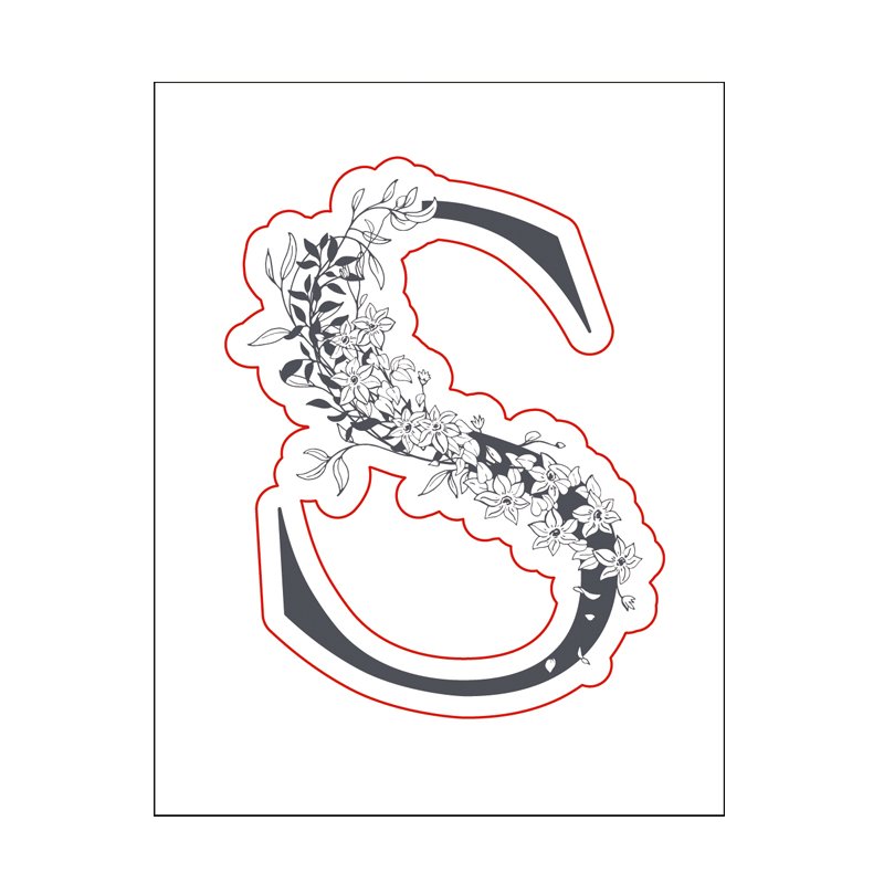 25144 3.6"x2.8" Alphabet Letter Silicone Clear Decoration Ink Stamp for DIY Scrapbooking Paper Craft