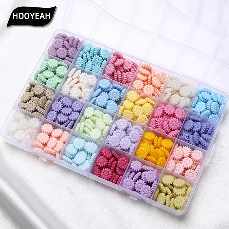 Dividing sealing wax particles Stamp materials Sealing wax bead Sunflower/octagon shape Palette Gift Packaging Manual DIY