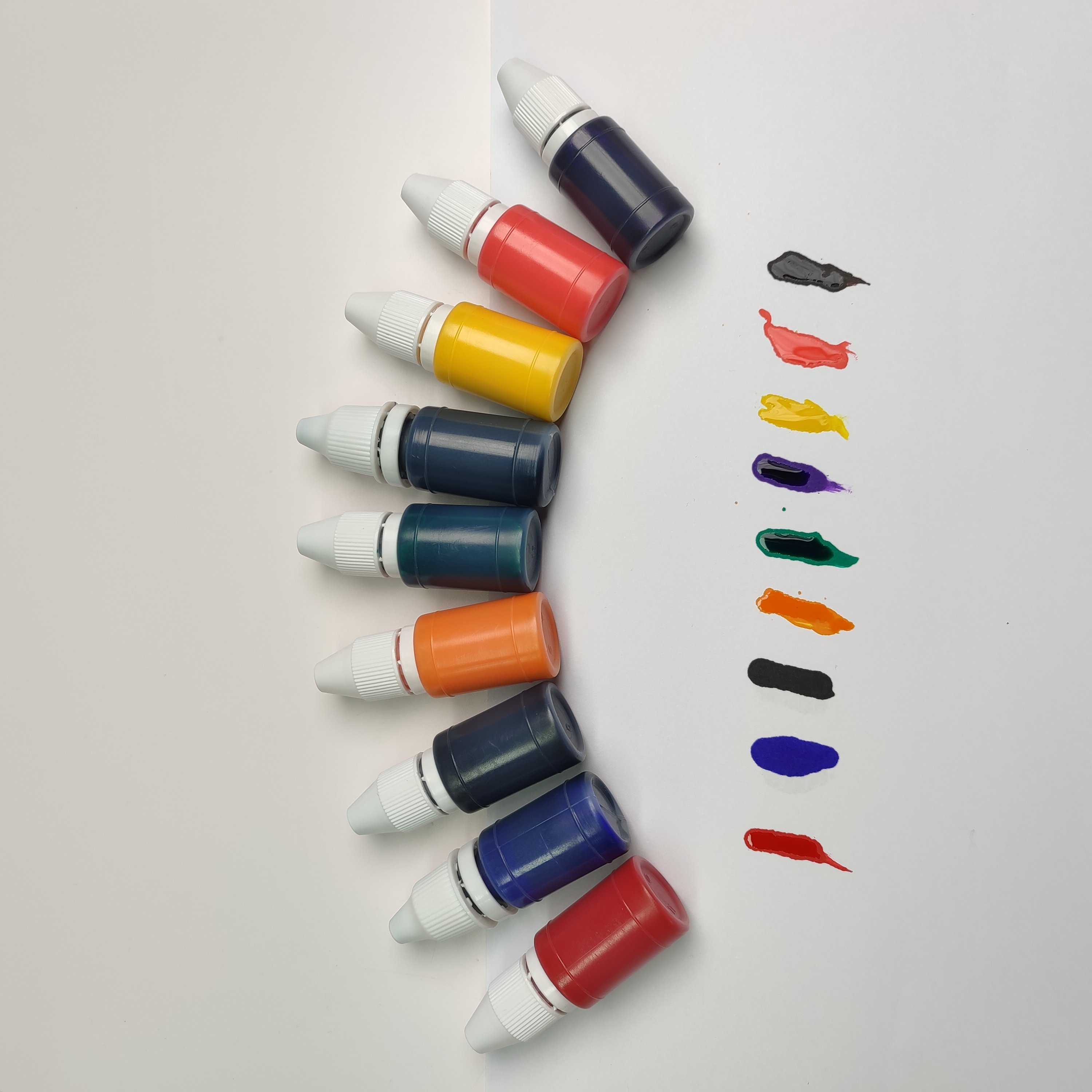 Custom Multi Colors Sizes Packaging Photosensitive Material Waterproof Oily Ink Flash Stamp Ink