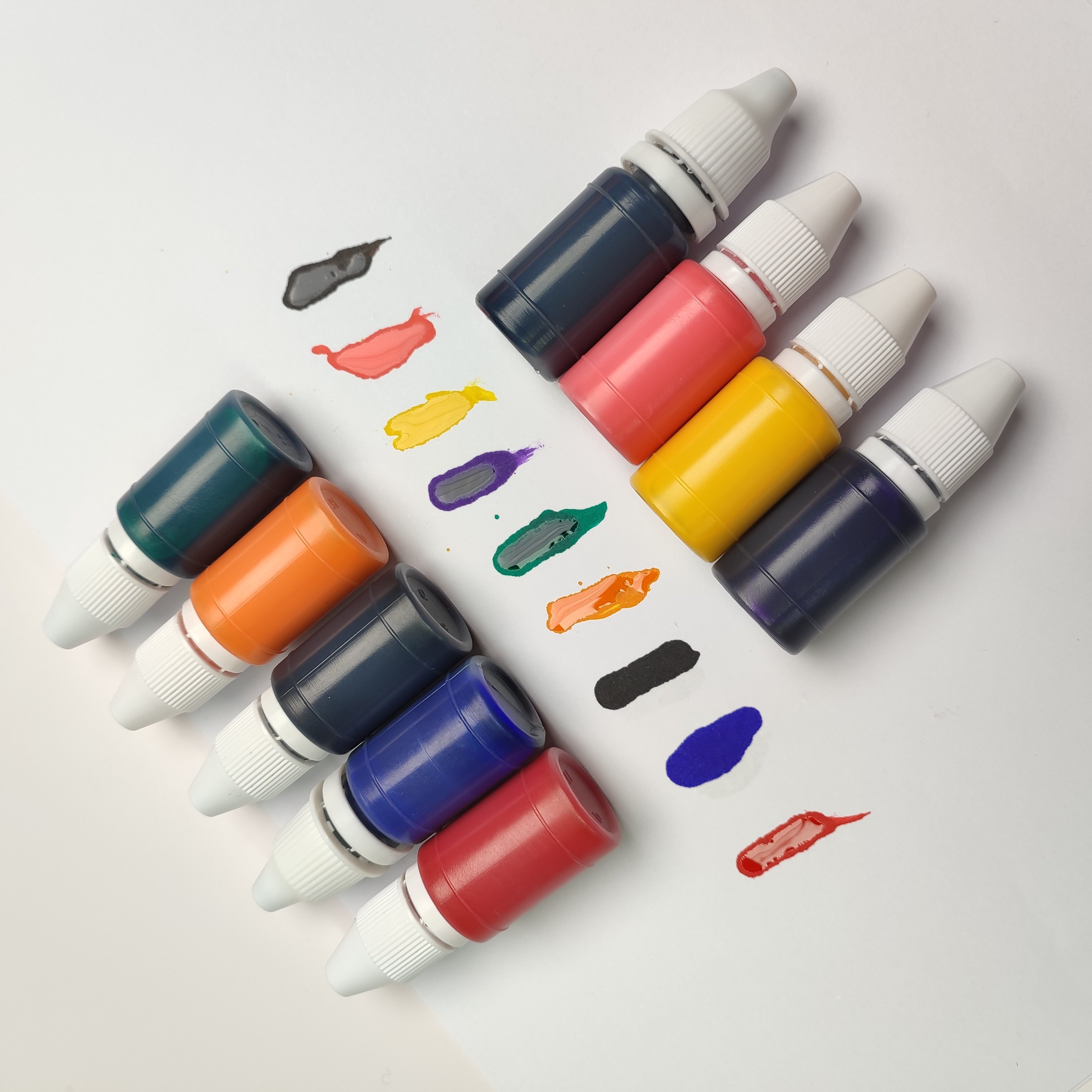 Custom Multi Colors Sizes Packaging Photosensitive Material Waterproof Oily Ink Flash Stamp Ink