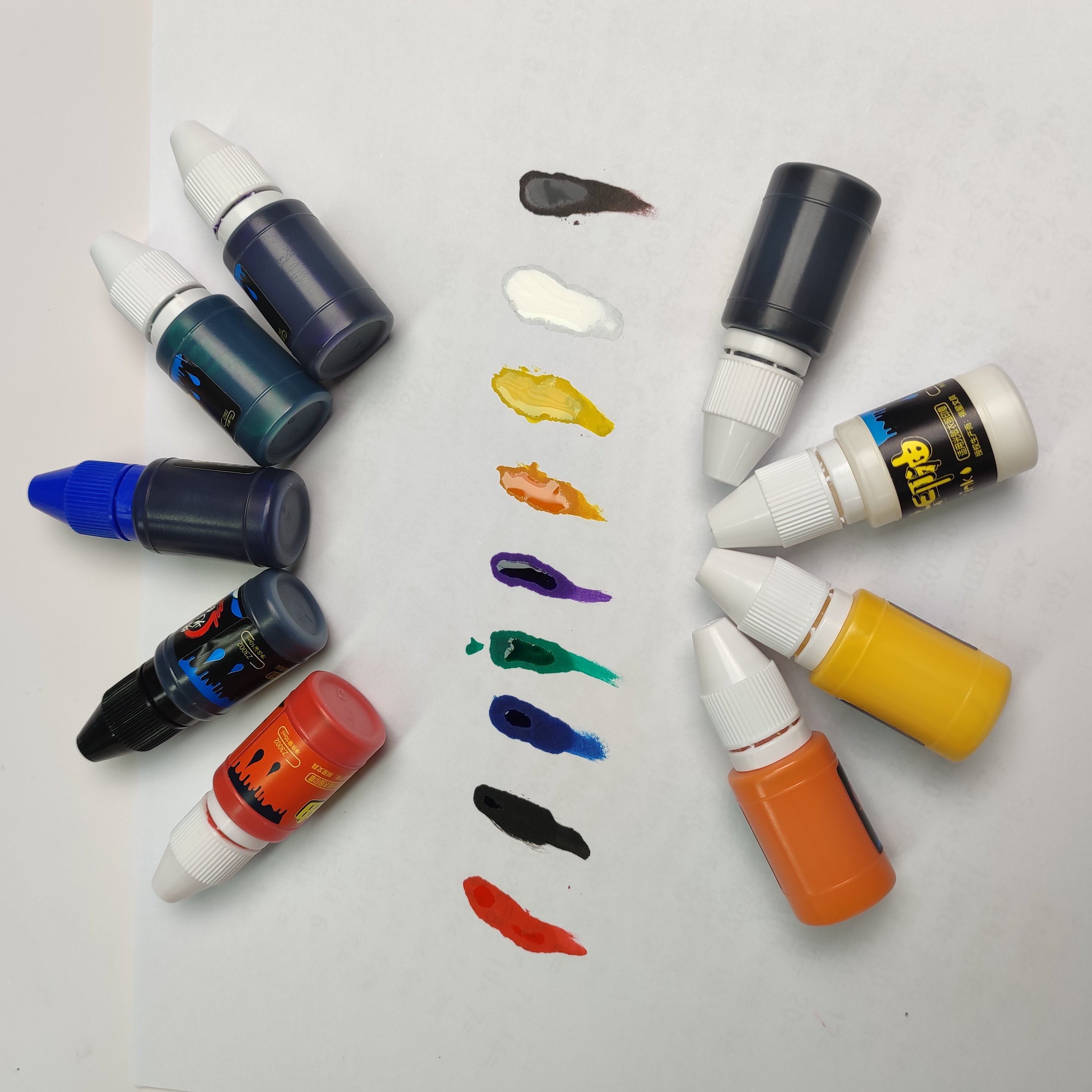 Custom Multi Colors Sizes Packaging Photosensitive Material Waterproof Oily Ink Flash Stamp Ink