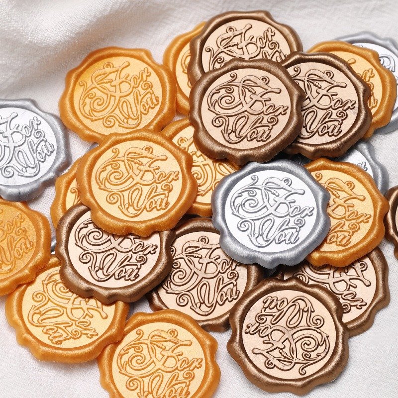 Customized 500pc Logo Wax Seal Sticker Envelope Sealing for Wedding Invitations & Wine Featuring Unique Wine Wax Particles