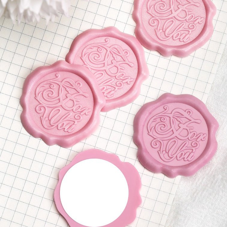 Customized 500pc Logo Wax Seal Sticker Envelope Sealing for Wedding Invitations & Wine Featuring Unique Wine Wax Particles