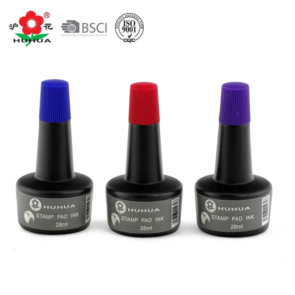 Refill Ink Packed In Plastic Bottle For Stamp Pad Ink