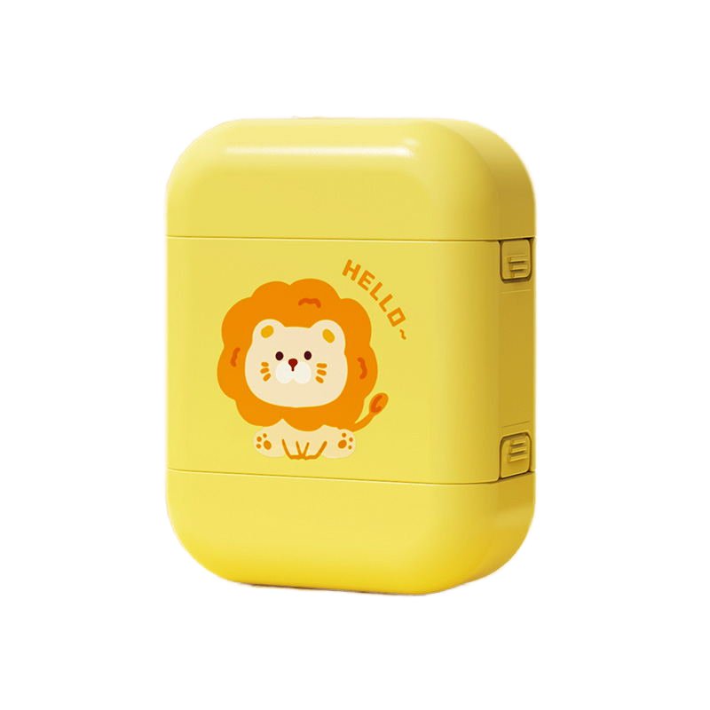 Customer Specific Logo Stationery Office Stamp User Defined Oem Cartoon Stamp Round Self Plastic