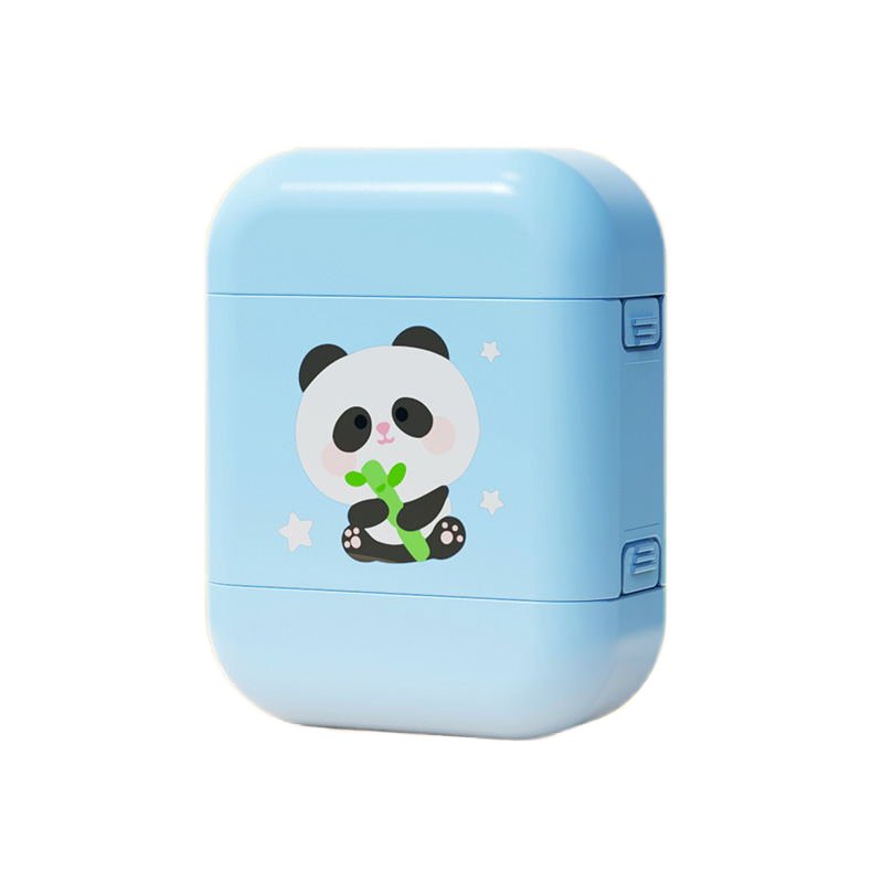 Customer Specific Logo Stationery Office Stamp User Defined Oem Cartoon Stamp Round Self Plastic