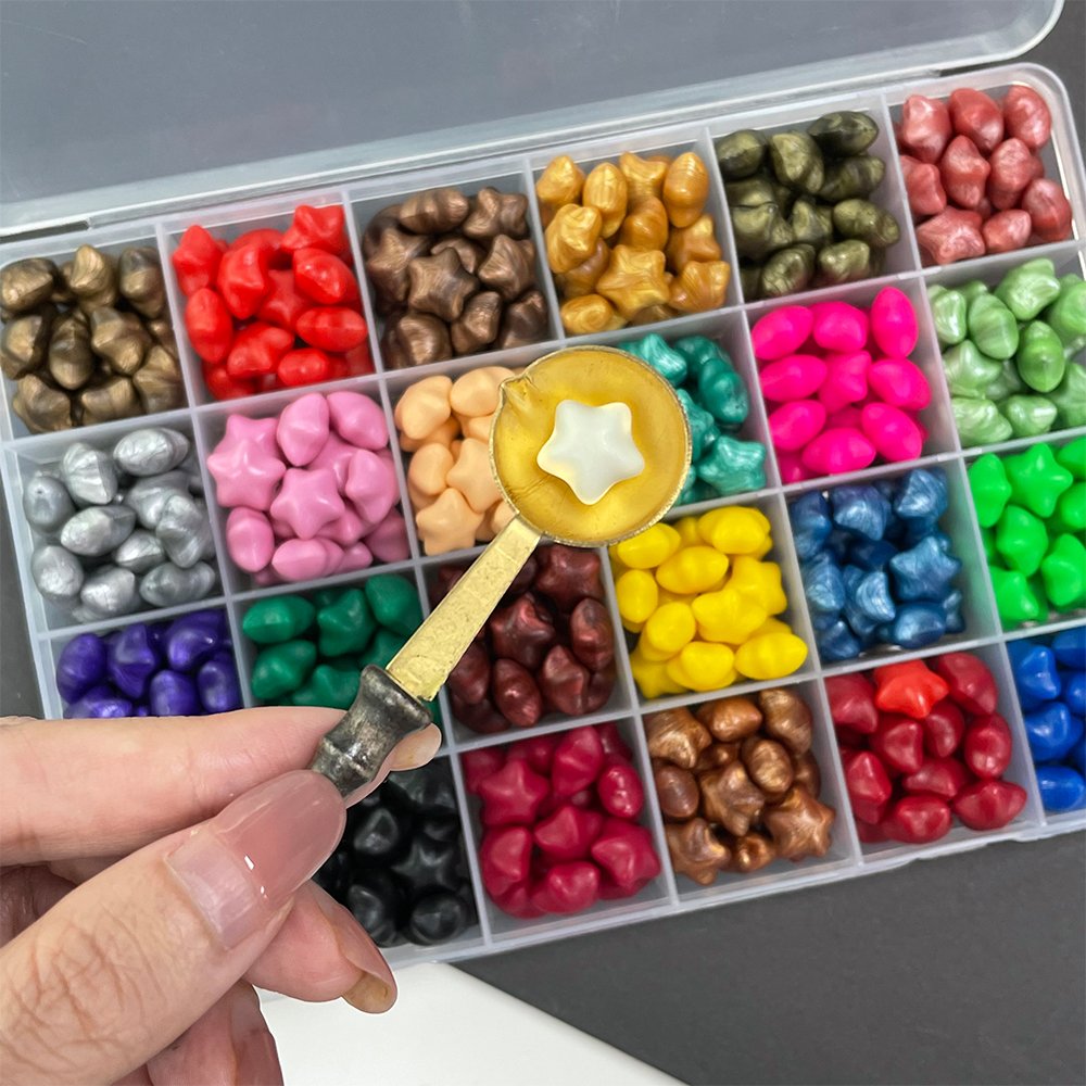 Wholesale Bulk Octagon Shape Colorful Craft Sealing Wax Granule Beads for Embellishment of Card Envelope Wedding Invitation