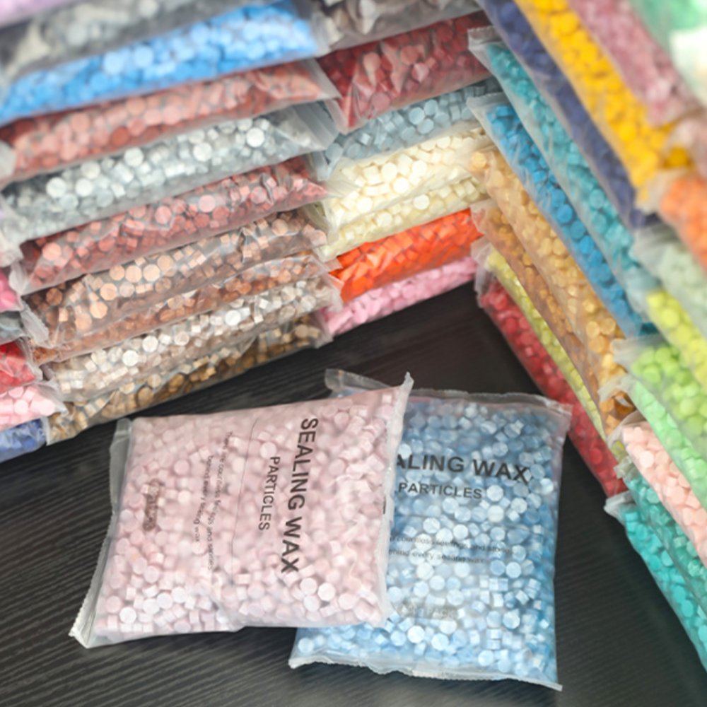 Wholesale Bulk Octagon Shape Colorful Craft Sealing Wax Granule Beads for Embellishment of Card Envelope Wedding Invitation