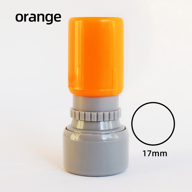 HA17 Self-Inking Stamp Circular Imprint Plastic Ink Pad for Office Use