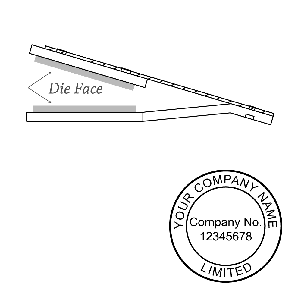 Custom Logo Desk Embosser Seal (Desktop Base - No Insert)