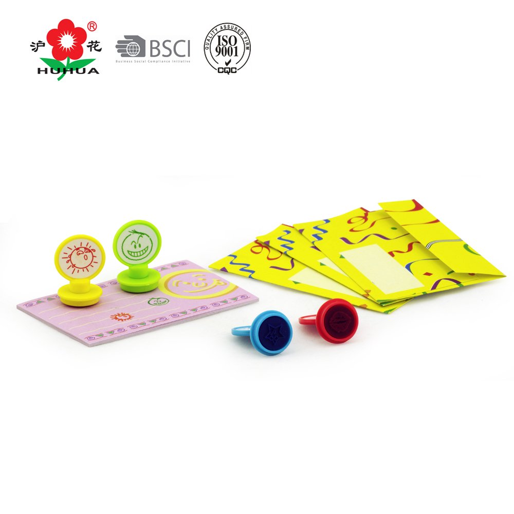 Hot selling collectible toys figurines stamp custom embossing china adjustable cartoon mini stamp