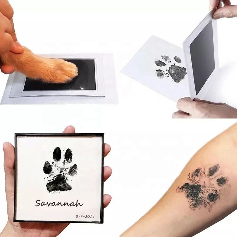 Hot selling inkless baby hand footprint kit for bebes handabdruck set souvenir
