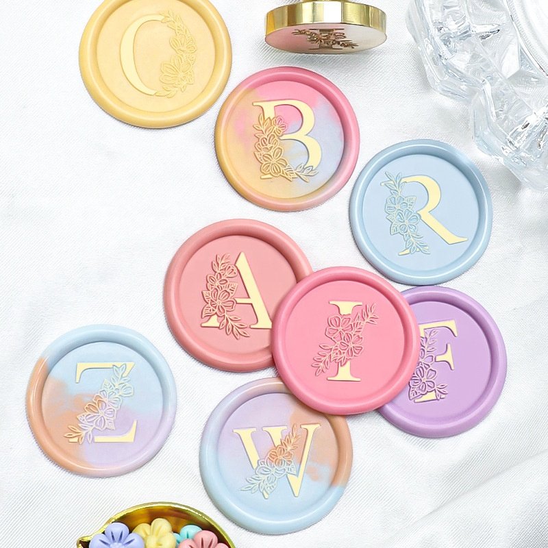 2024 New Product Wax Sealing Stamp Initial Alphabet 26 Letters Wax Stamp Head