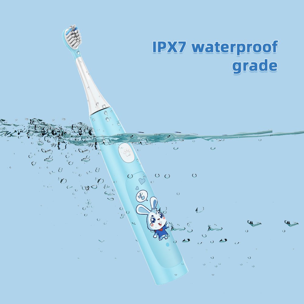 SN201 Wholesale Soft Certificate Cute Kids Electric Toothbrush Children Cartoon Power Toothbrush Stamp Kids 360 Colorful 3 Modes