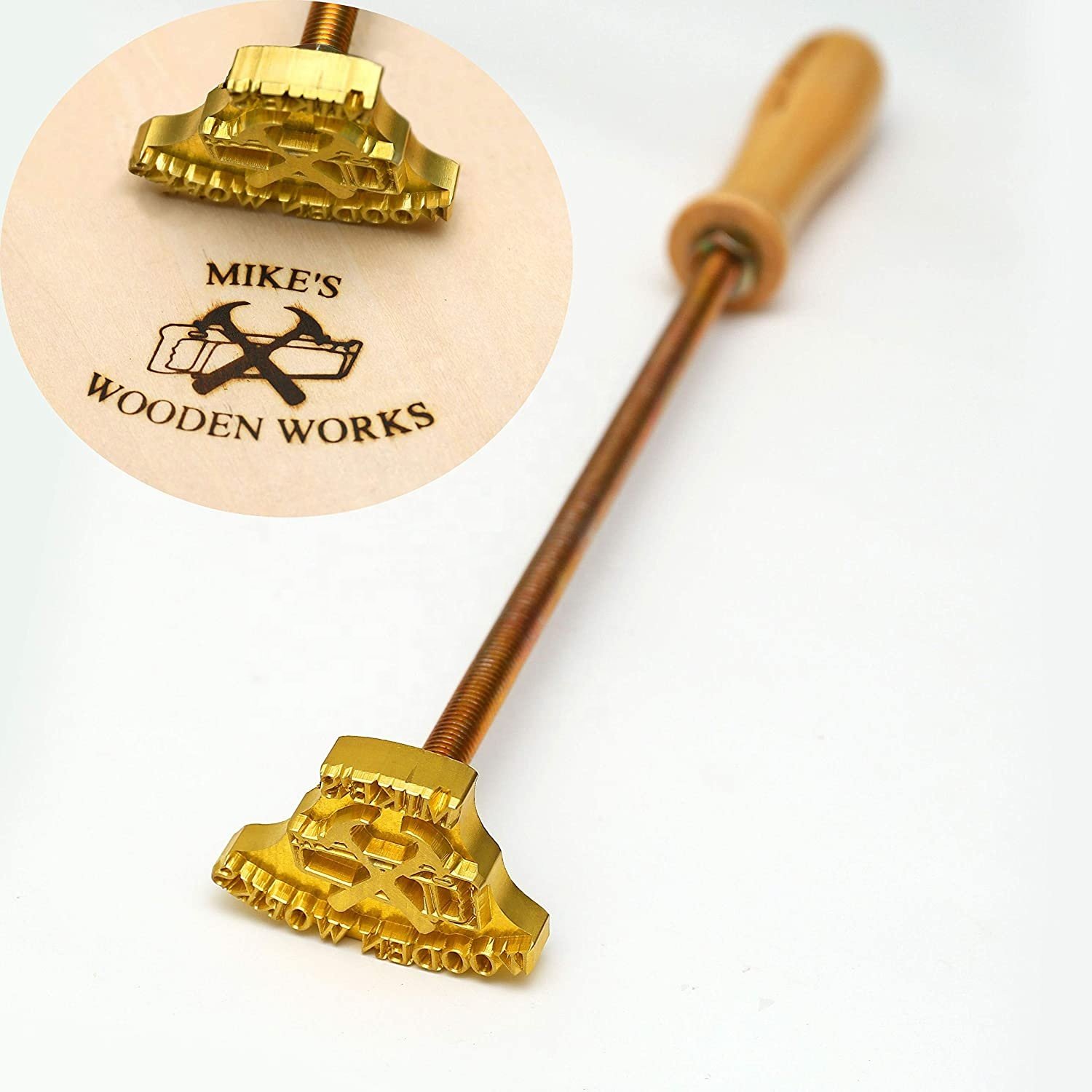 High Quality Wood Leather Branding Iron Stamp Custom Logo Branding Custom LOGO Hot Brass Stamp Mold with Logo