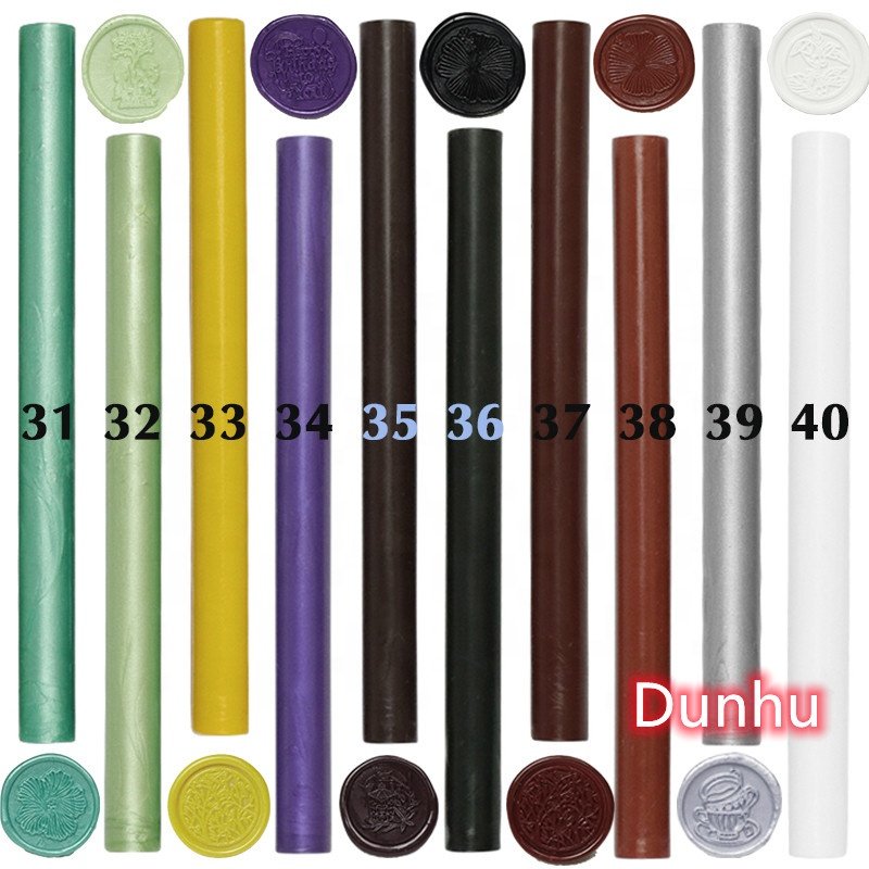 80 colors available Retro art Cylindrical Sealing wax stick wax sea