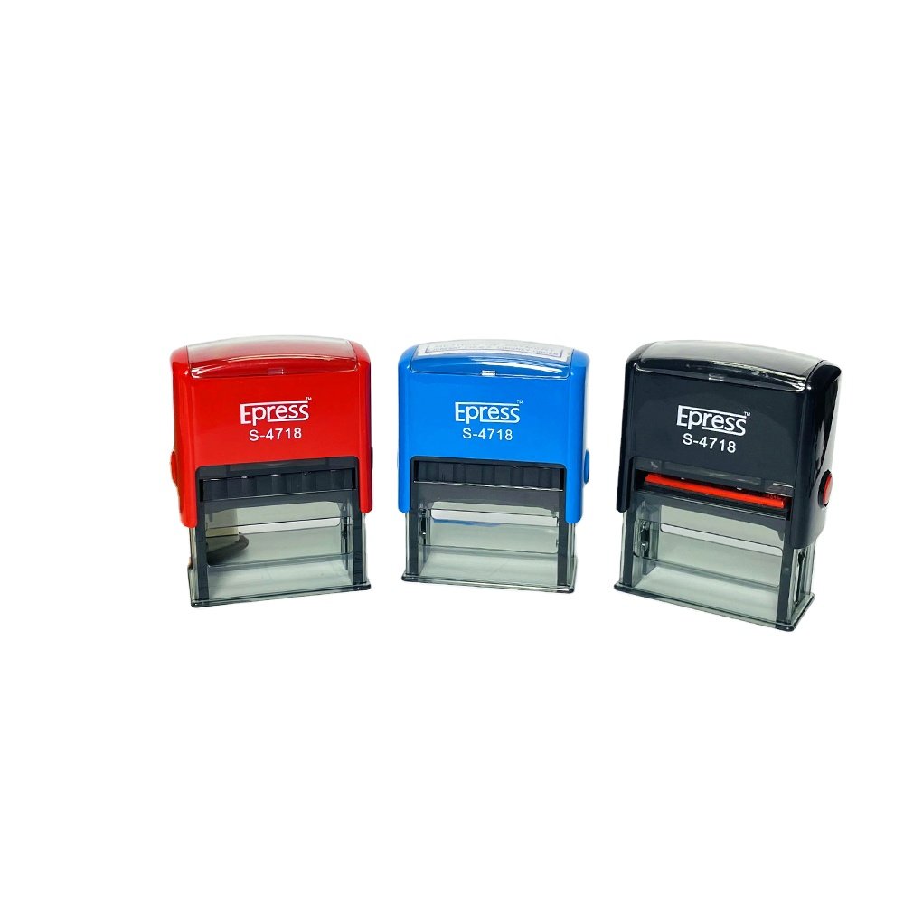 Self inking stamps 47x18 Rubber stamp printer with ink pad