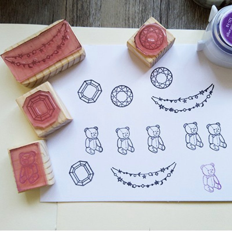 NO MOQ Custom Logo Design Personalize Decorative Scrapbook Wooden Rubber Mounted Craft Gift Office Kids Stamp