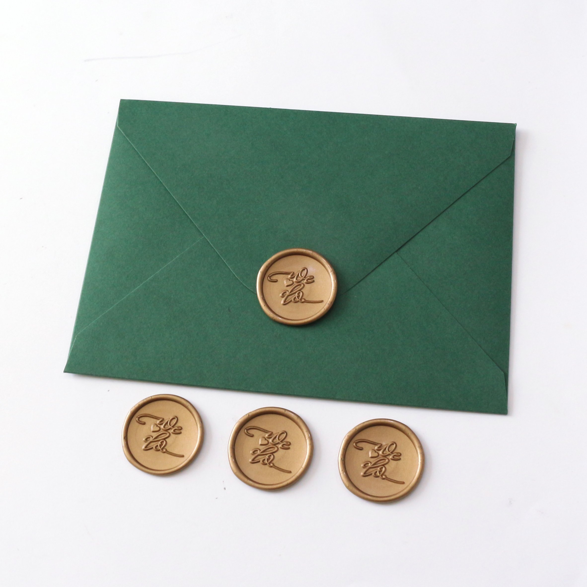 Custom Classic Gold Wax Sealing with Logo