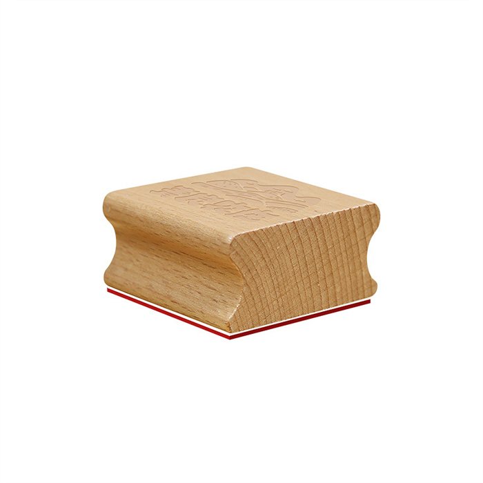 Custom Engraved Embossing Handle Wooden Blanks Block Wood Rubber Stamp Mounts