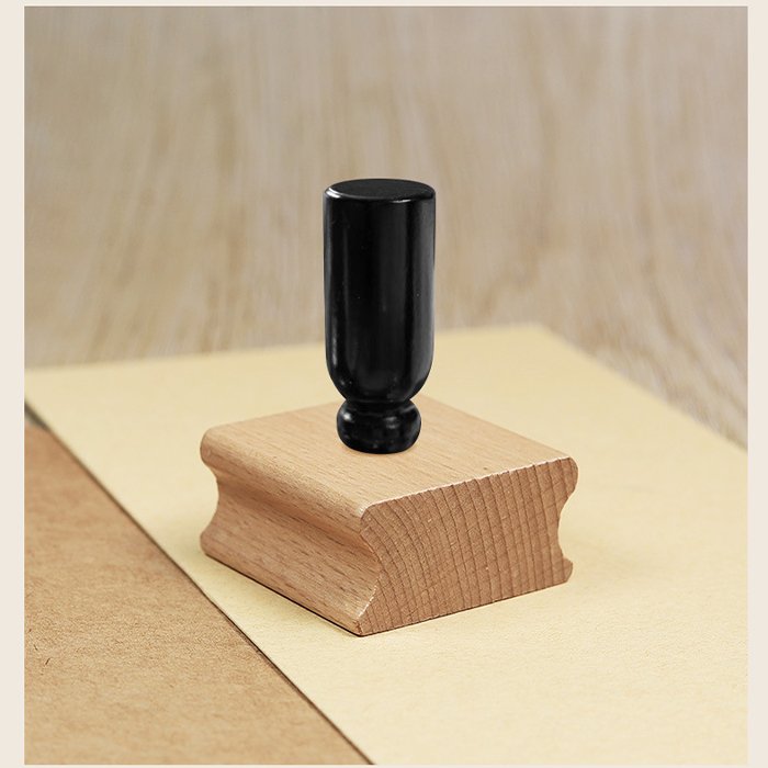 Custom Engraved Embossing Handle Wooden Blanks Block Wood Rubber Stamp Mounts