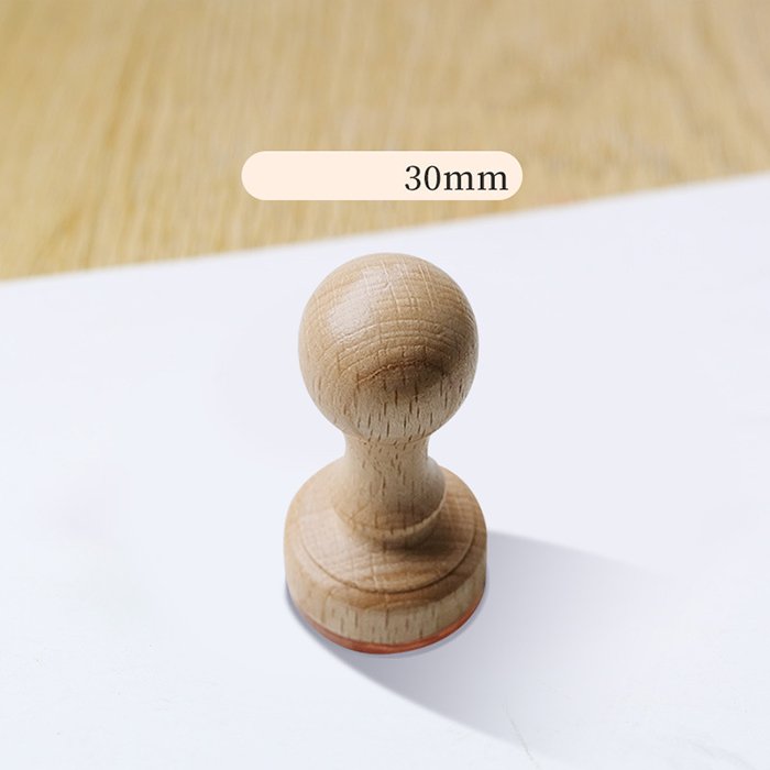 Custom Engraved Embossing Handle Wooden Blanks Block Wood Rubber Stamp Mounts