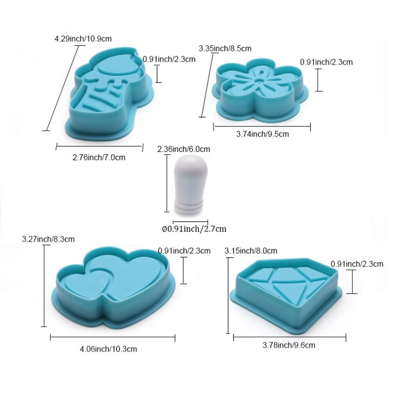 Plastic Biscuit Fondant Dough Cookie Stamp Stencil, Fondant Cookie Press Embosser Stamper, Cookie Cutter Stamp For Royal Icing