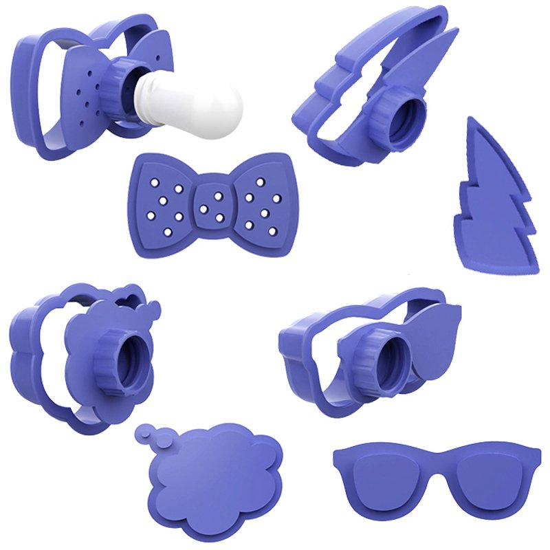 Plastic Biscuit Fondant Dough Cookie Stamp Stencil, Fondant Cookie Press Embosser Stamper, Cookie Cutter Stamp For Royal Icing