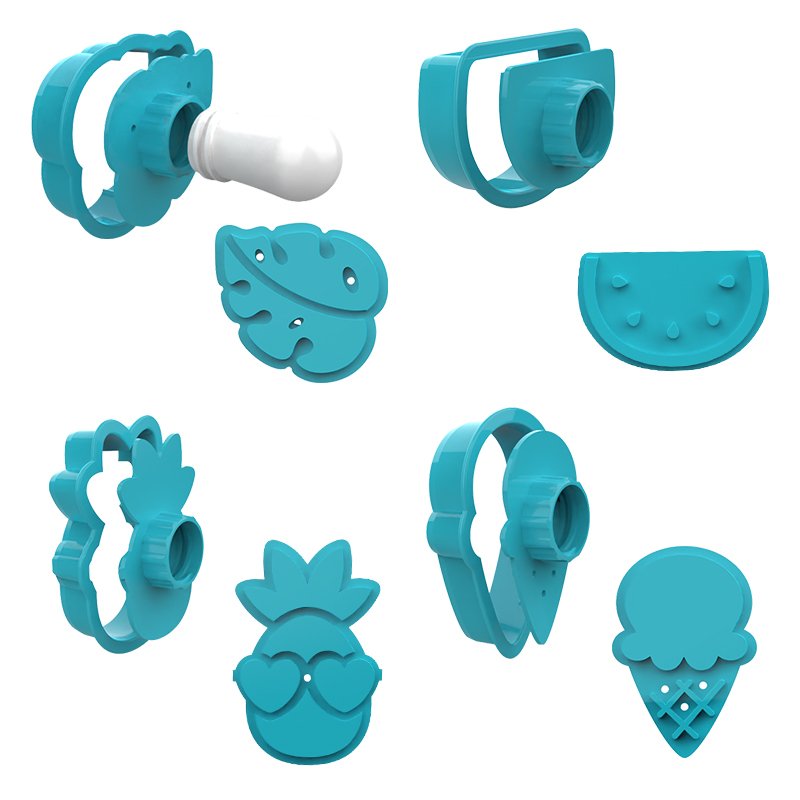 Plastic Biscuit Fondant Dough Cookie Stamp Stencil, Fondant Cookie Press Embosser Stamper, Cookie Cutter Stamp For Royal Icing