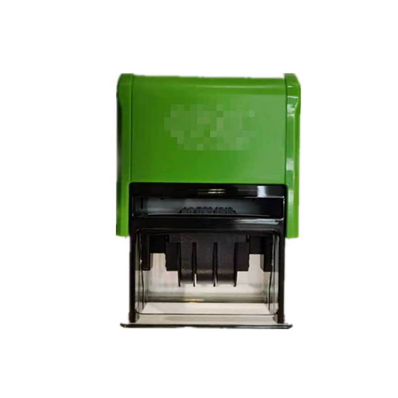 WES Plastic Self-inking Date Stamp Rectangle Office 2 color stamp pad DT- 3050
