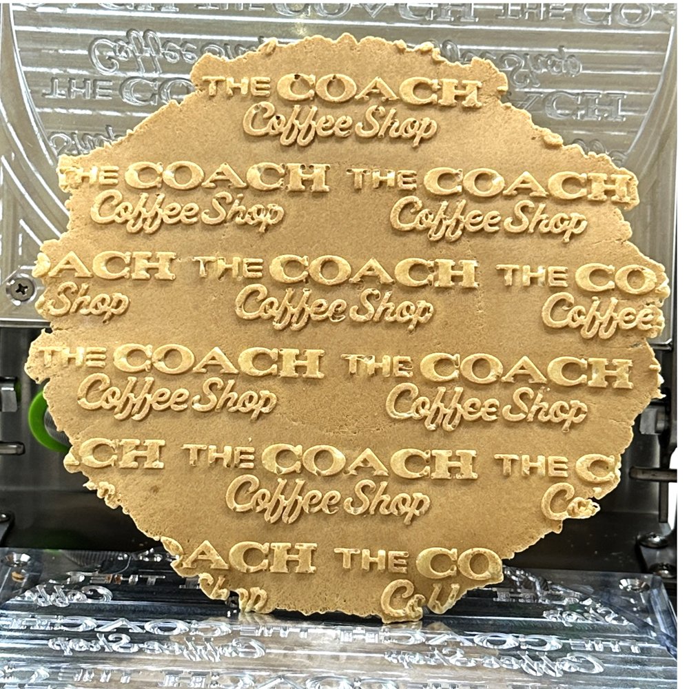 Industrial Custom Personalized Stamp Logo 110V Ice-cream Flower Bowl Waffle Cone Machine for Small Business Ideas