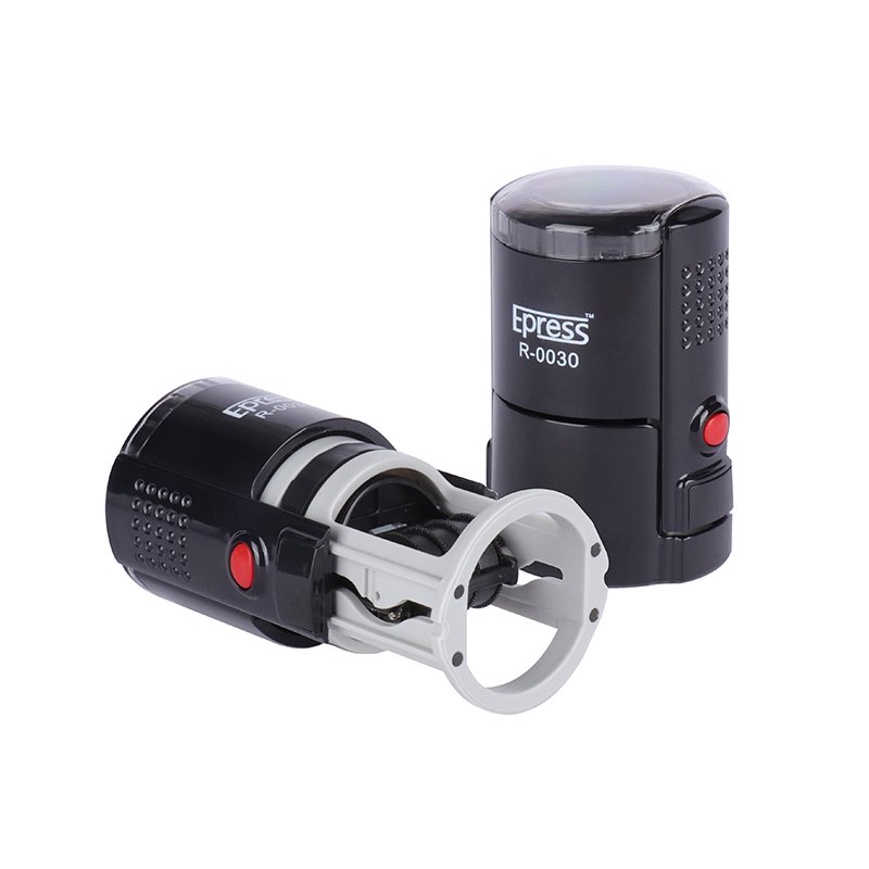 Self Inking Date Stamp Machine 40 mm Round Rubber Seal Maker Self Inking Stamp Fiscal Company Seal Date Stamp Making Machine