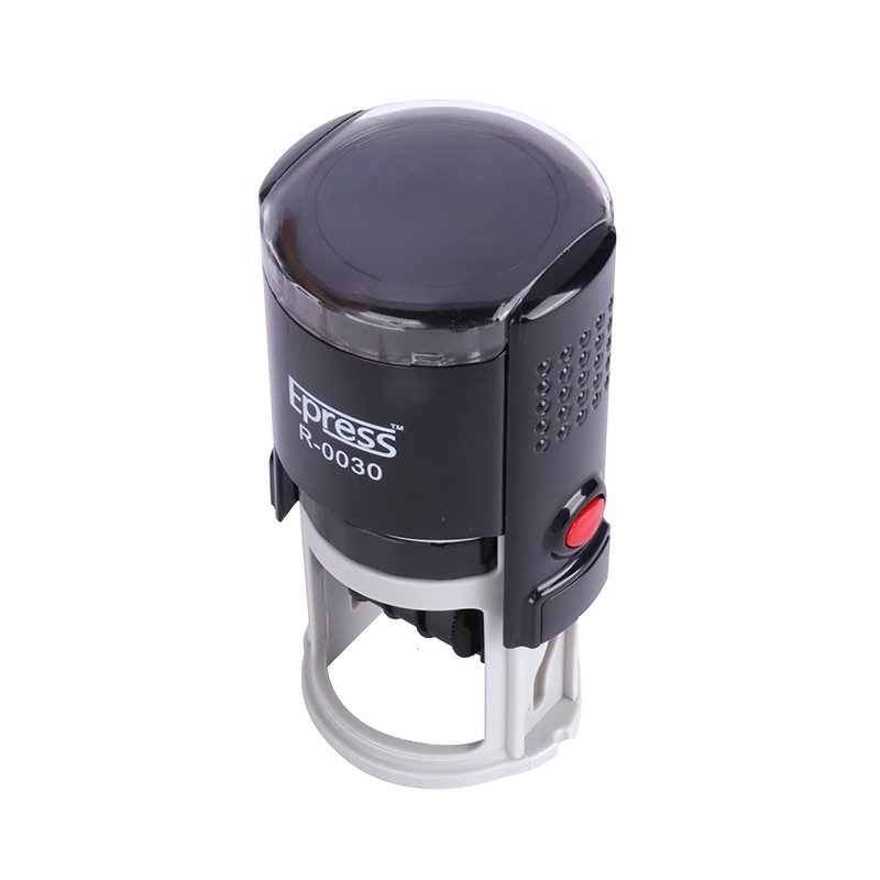 Self Inking Date Stamp Machine 40 mm Round Rubber Seal Maker Self Inking Stamp Fiscal Company Seal Date Stamp Making Machine