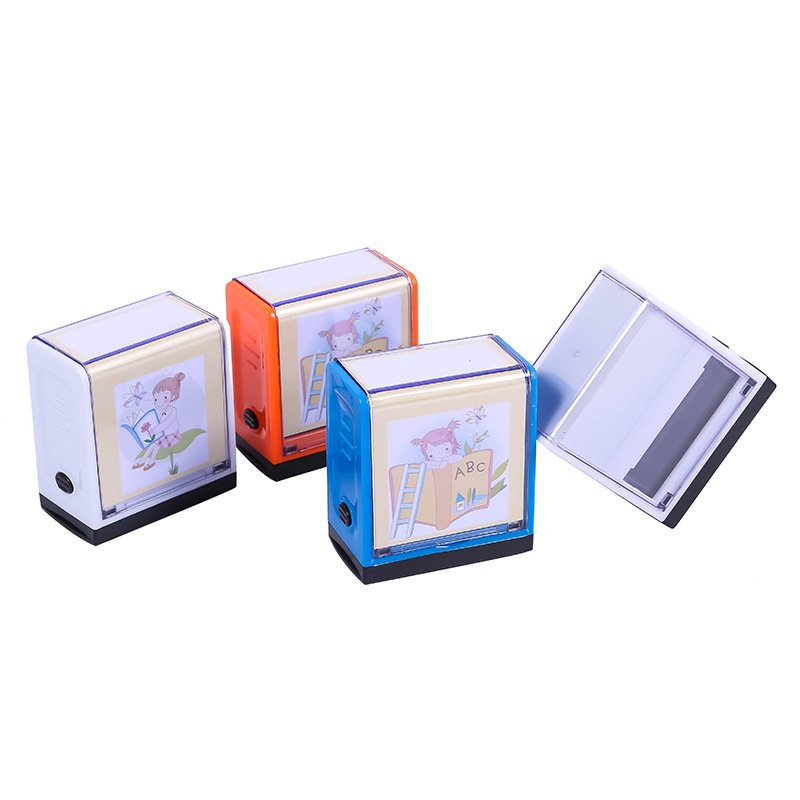 Factory Production Self Inking Rubber Stamps Textile Waterproof Customized Name Tag Stamps for Clothes