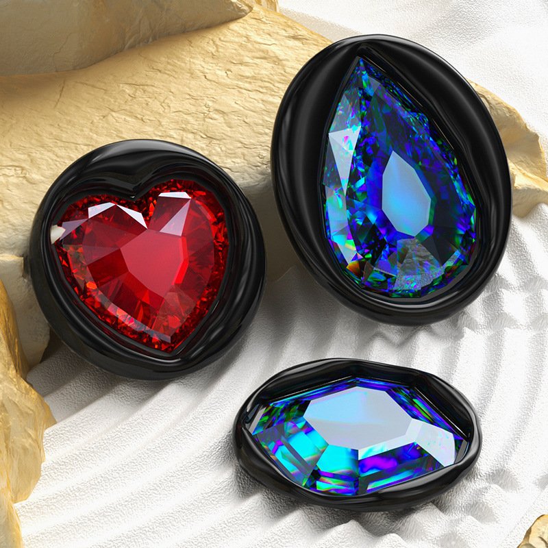 New Gemstone Series Solid Brass Stamps Embossed Sealing Wax Beads Metal Head Stamps Holiday Gift Manufacturer Wholesale